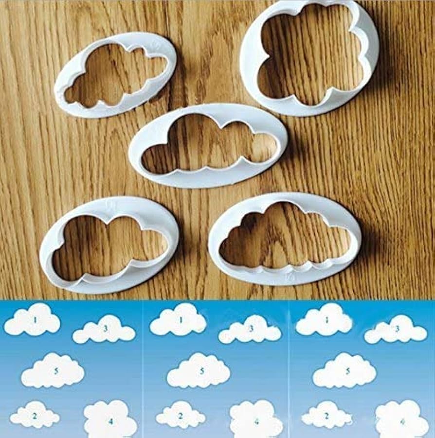 Cloud Cutter, Cookie Cutter Nature cutter set of 5pcs