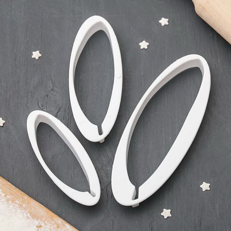 Feather cutter, Cookie cutter, Fondant Cutter set of 3