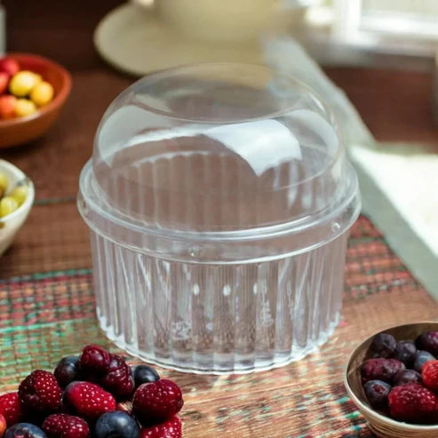 Moouse cups,Desert Container,Pudding cups ribs 100ml (Pack of 10pcs)