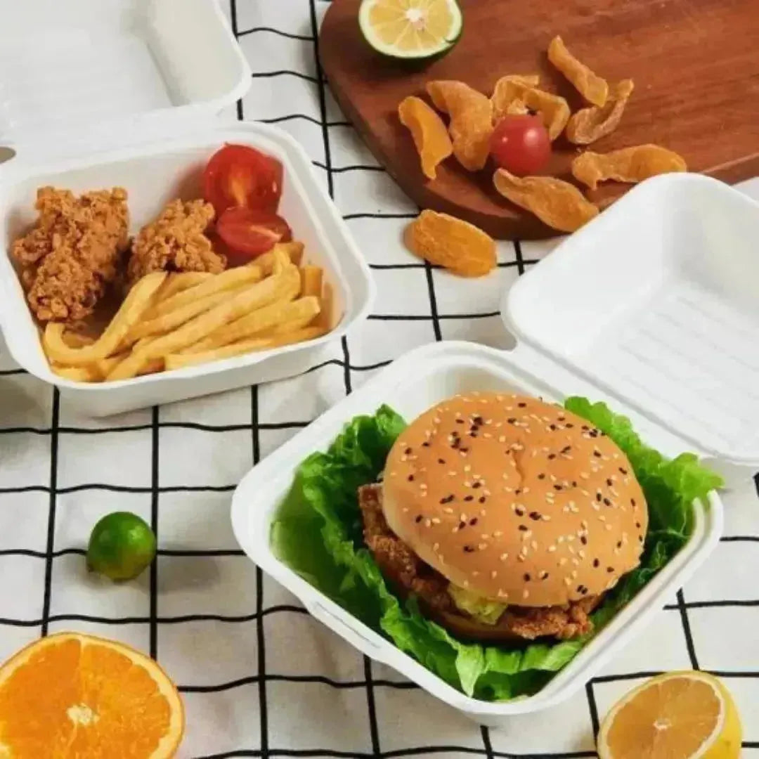 6x6 Bento cake box,Burger Box (Pack of 10)