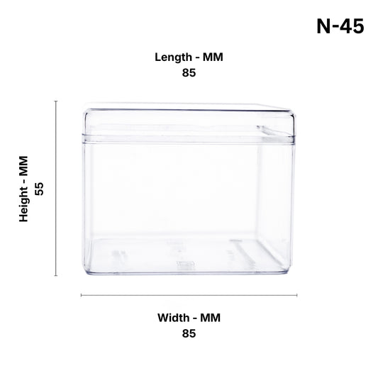 Acrylic tiramisu Tubs square (pack of 10) N-45