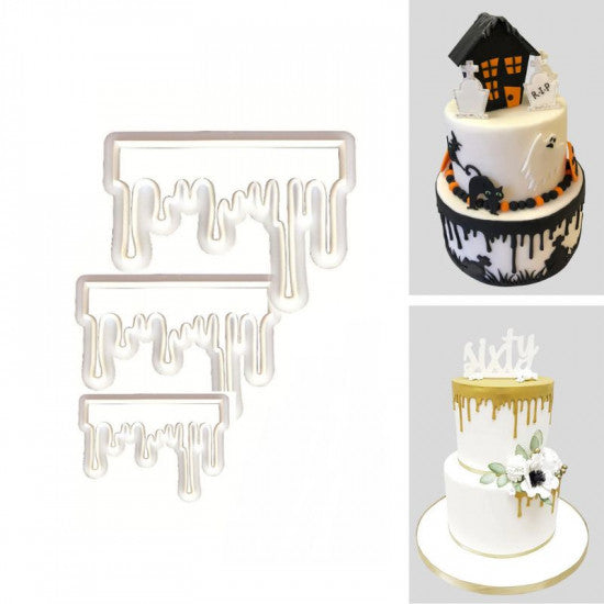 Drip Cutter, Fondant Cutter set of 3