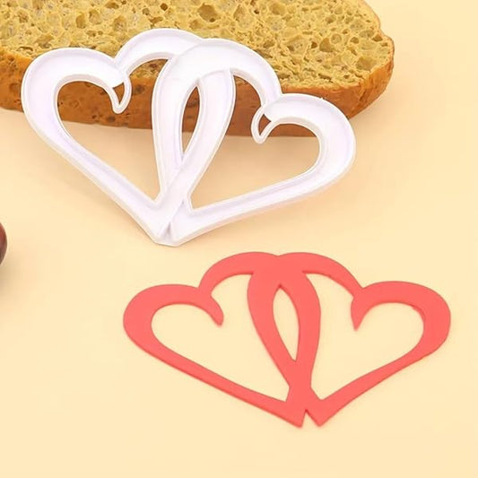 Entwined Heart Cutter , Valentine Cutter,Cookie Cutter set of 2