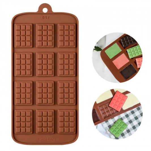 Silicon Chocolate Garnish Mini Cadbury Mould - 1pc