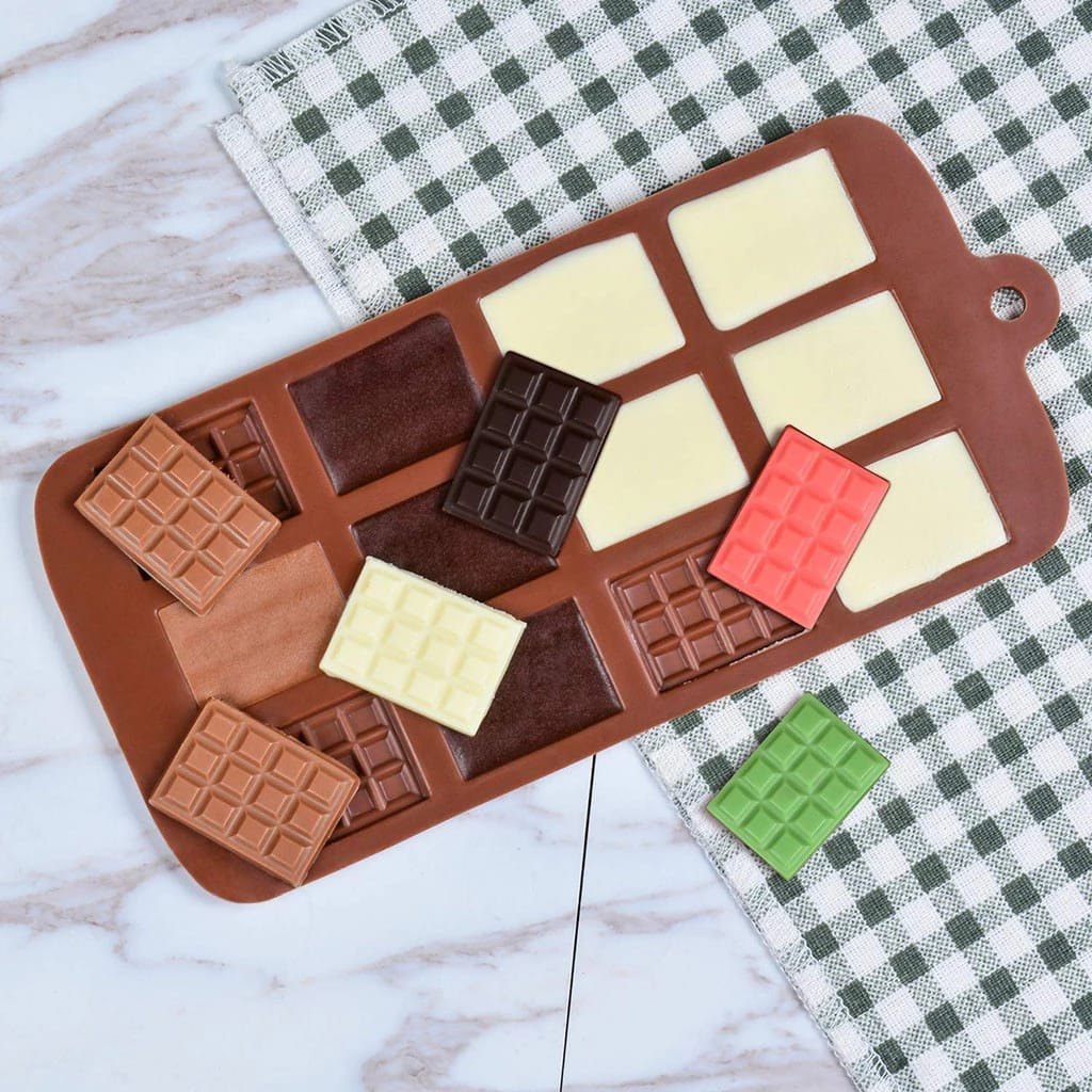 Silicon Chocolate Garnish Mini Cadbury Mould - 1pc