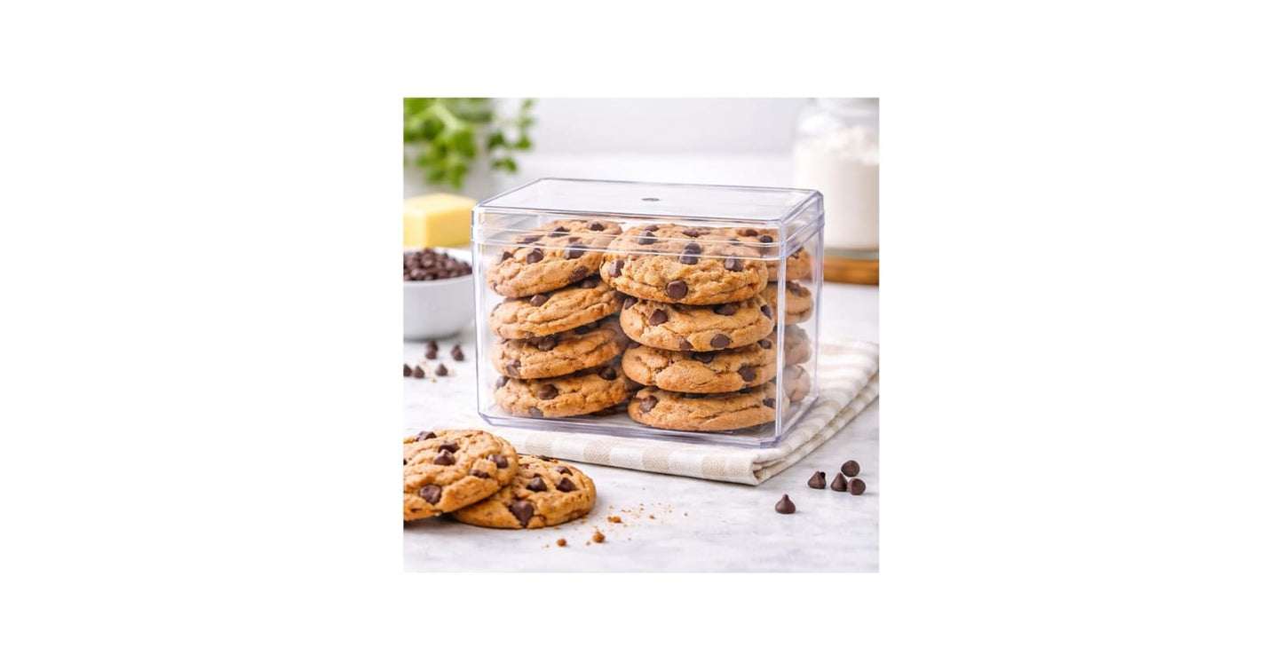 Acrylic tiramisu Tubs square (pack of 10) N-45