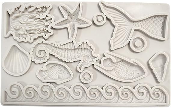 Sea Animal Fondant Moulds, Resin Mould, Diy Mould - 1 pc